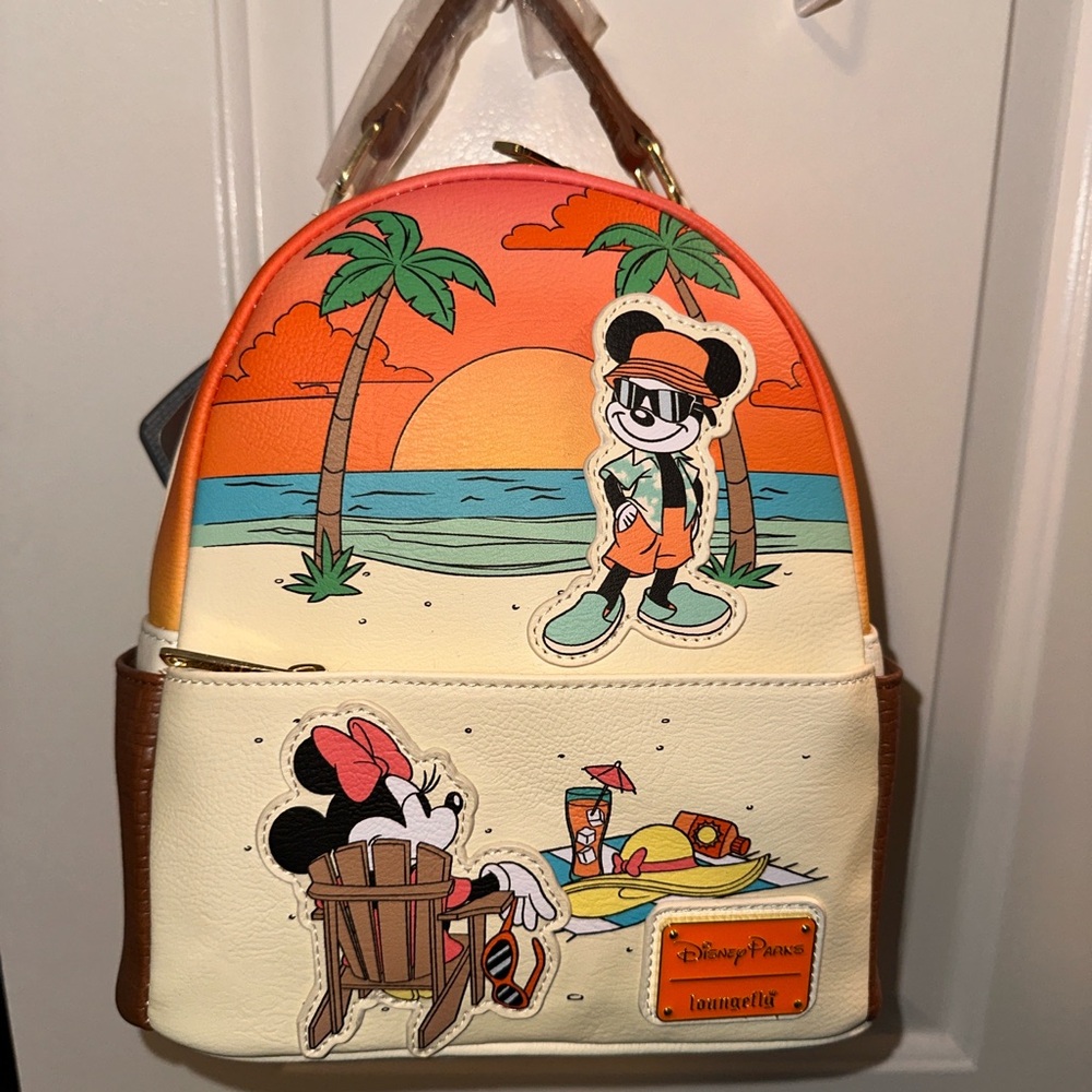 Disney Loungefly Orange and Cream Backpack